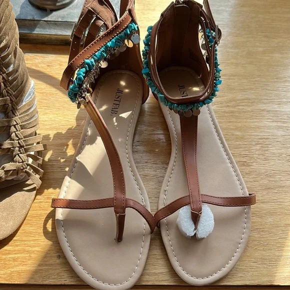 Summer Sandals Sz 9 Brand New!! Set of 3!! - Picture 4 of 7